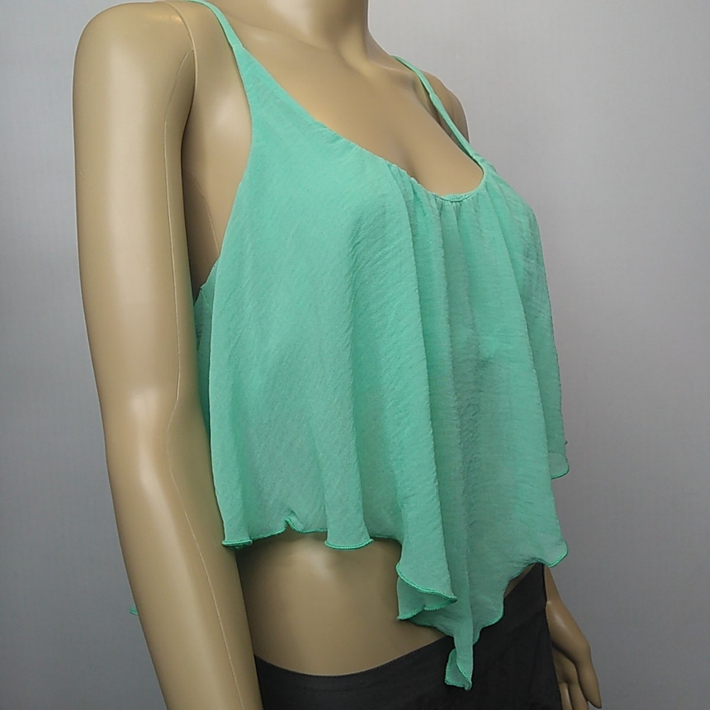 Tyche USA Crop Top Mint Green ☀️